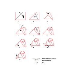 Croquis origami du chien