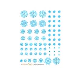 Flocons bleu-ciel