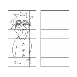 Dessin à cases, dessin à reproduire