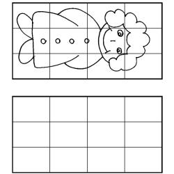 dessin à cases enfant à imprimer