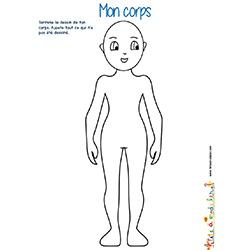 Je colorie mon corps de fille