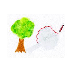 Ombres dessinées avec le soleil