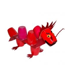 Dragon rouge pot de Yaourt