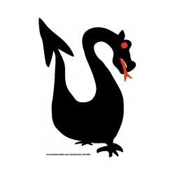 Imprimer le modèle de dragon noir pour l'armure de chevalier