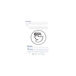 Imprimer la page d'écriture sur le romain 