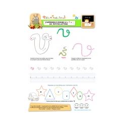 Apprendre à écrire le "V" de Vipère en minuscule