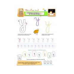 Apprendre à écrire le "Y" de Yack en minuscule