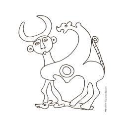 Dessin art antique à colorier