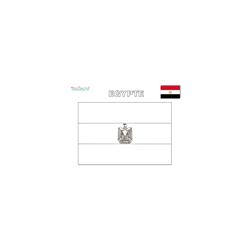 Coloriage drapeau Egypte