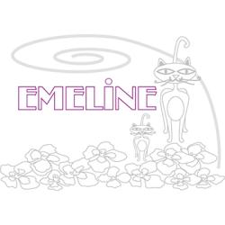 coloriage emeline
