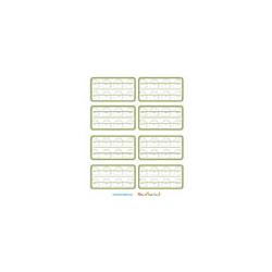 Etiquettes de cahier illustration petit cartable