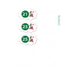 Suite étiquettes du calendrier de l'avent - impaires