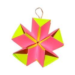 Etoile de Noël en origami en volume