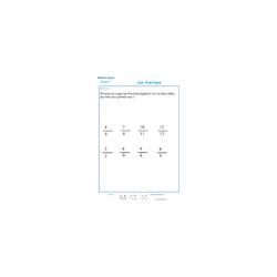 Les fractions exercice 1 CM2 exercice 1