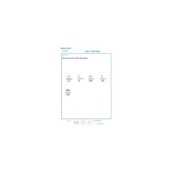 Les fractions exercice 3 CM2 exercice 3