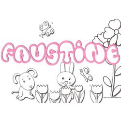 Coloriage Faustine