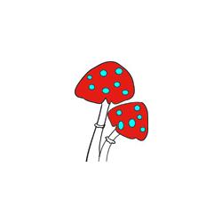 Les champignons pour le gâteau de fée 