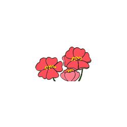 Imprimer les fleurs pour le gâteau de fée 