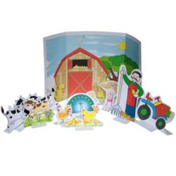jeu ferme paper toy