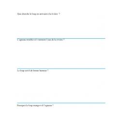 Fiche de lecture sur le loup et l'agneau page 2