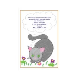 8 grandes cartes d'invitation