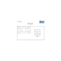 Coloriage du drapeau des Fidji