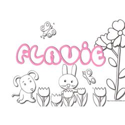 Coloriage Flavie