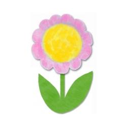 Fleur assiette en carton