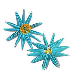 fleur papier 16 pétales
