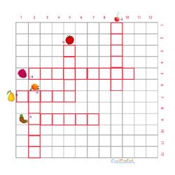 Imprimer une grille de mots croisés fruits cycle 2 grille 1
