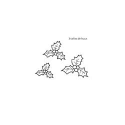 Imprimer les gabarits : houx 