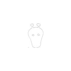 Imprimer la tête du masque de girafe 