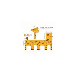 paper toy girafe à imprimer