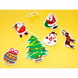 Décorations en gommettes de Noël