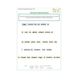 Exercice 1 de grammaire CP 
