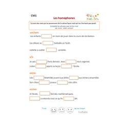 Grammaire : exercices de soutien scolaire