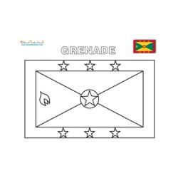 Drapeaux d'Amérique, coloriage des drapeaux des pays d'Amérique