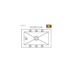 Coloriage du drapeau de Grenade