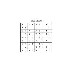 grille 12 de sudoku Primaire cycle 3