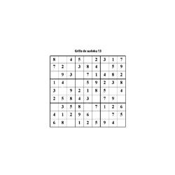 grille 13 de sudoku cycle 2 du primaire