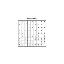 grille 14 de sudoku Primaire cycle 3