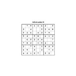 grille 18 de sudoku Primaire cycle 3