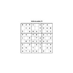 grille 19 de sudoku Primaire cycle 3