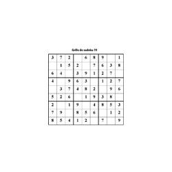 Grille 19 de sudoku cycle 2 du primaire