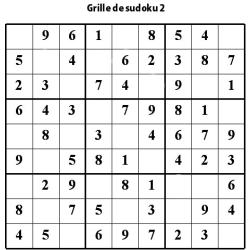 Sudoku de niveau 3 pour les enfants de primaire : grille 2