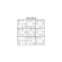 grille 20 de sudoku Primaire cycle 3