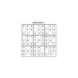 grille 21 de sudoku cycle 2 du primaire