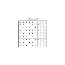 grille 23 de sudoku Primaire cycle 3
