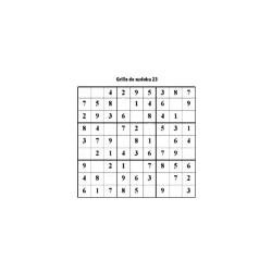 grille 23 de sudoku cycle 2 du primaire