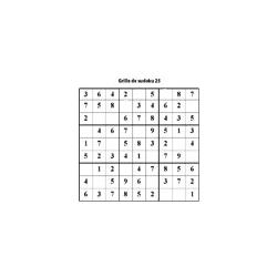 grille 25 de sudoku cycle 2 du primaire